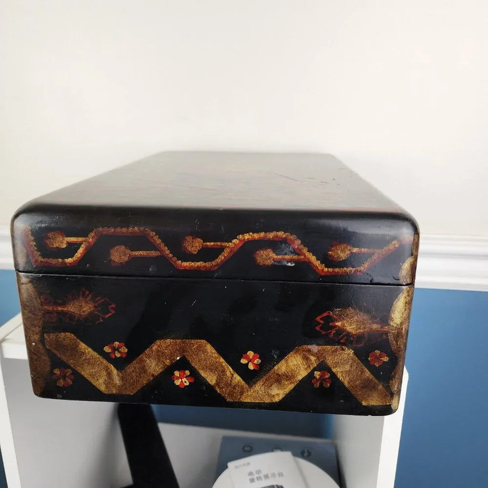 Castillian Imports Large Decorative Hinged Wooden Box